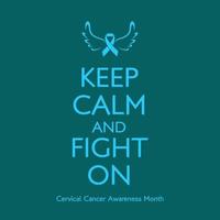 Banner with Cervical Cancer Awareness Realistic Ribbon. Design Template for Websites Magazines vector