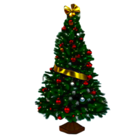 lindo Natal elementos com Natal árvore png