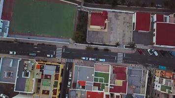 Top view of the roofs of residential buildings. Tenerife, Canary Islands, Spain video