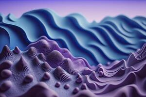 3d waves abstract background. . photo