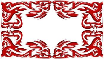 Abstract background illustration with a red theme vector