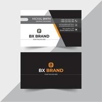 Black vector modern creative and clean simple business card template.