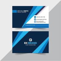 Minimal Corporate Business Card Design Template. vector
