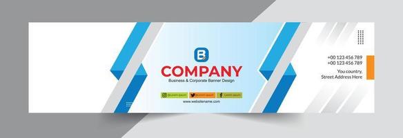 Gradient business horizontal banner vector