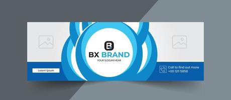 Gradient business horizontal banner vector