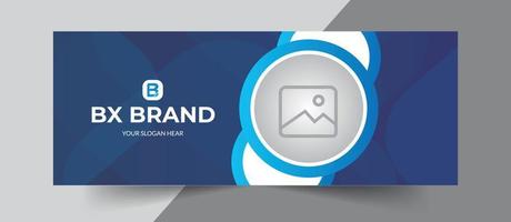 Gradient business horizontal banner vector