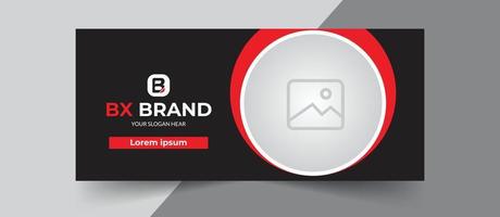 Gradient business horizontal banner vector