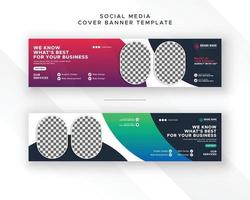 moderno negocio monitor exposición anuncio escaparate social medios de comunicación cubrir linkedin bandera web anuncio enviar diseño vector