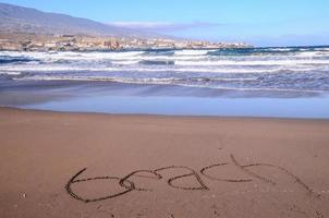 hermosa playa en tenerife foto