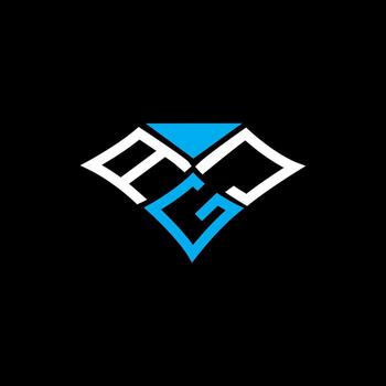 diseño creativo del logotipo de la letra agj con gráfico vectorial, logotipo simple y moderno agj. vector