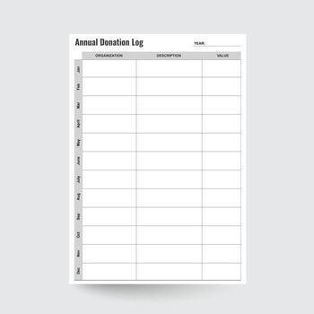Donation Tracker,Printable Donations Log,Charity Log,Contribution List,Annual Donation Tracker,Donation Form,Donation list,donation chart,donation planner vector