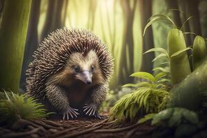 Echidna close-up. . photo