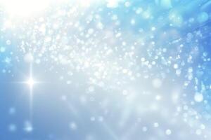 Abstract bokeh blue background. . photo