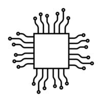 microchip board, OpenAI and ChatGPT chip. microcircuit artificial intelligence technology chatbot system helper. chat bot symbol ai. vector illustration