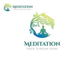 yoga logo meditación logo aptitud logo yoga logo diseño yoga en naturaleza logo peso pérdida logo spa logo relajarse logo relajación logo gratis mano ejercicio logo vector