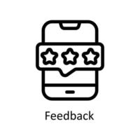 Feedback  Vector  outline Icons. Simple stock illustration stock