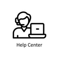 Help Center Vector  outline Icons. Simple stock illustration stock