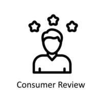 consumidor revisión vector contorno iconos sencillo valores ilustración valores