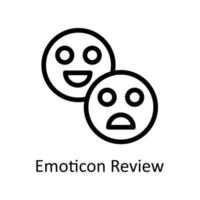 Emoticon Review Vector  outline Icons. Simple stock illustration stock