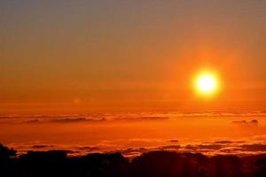 Colourful sky at sunset photo