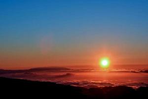 Colourful sky at sunset photo