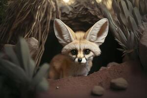 Fennec portrait. . photo