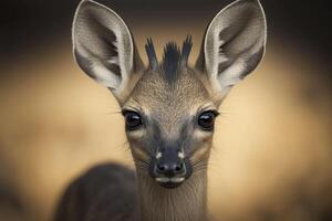 Duiker close-up. . photo