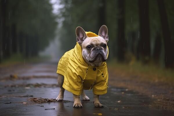 French bulldog shop rain jacket