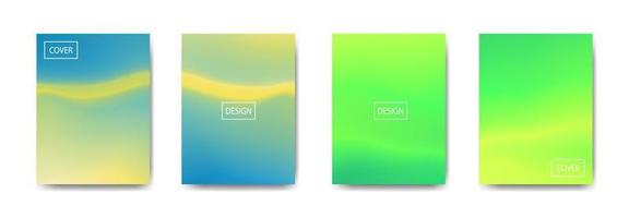 Collection of gradient background for poster flyer banner vector