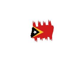 este Timor bandera icono, ilustración de el nacional bandera diseño con el concepto de elegancia vector