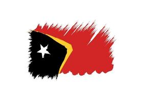 este Timor bandera icono, ilustración de el nacional bandera diseño con el concepto de elegancia vector