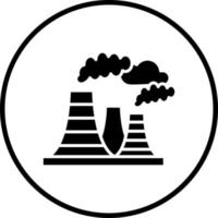 aire contaminación vector icono estilo