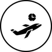 Delayed Flight Vector Icon Style