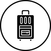 Carry On Baggage Vector Icon Style