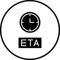 eta vector icono estilo