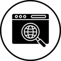 Internet Research Vector Icon Style