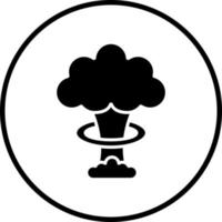 Nuclear Explosion Vector Icon Style