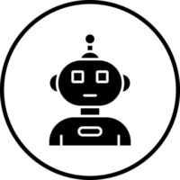 Humanoid Robot Vector Icon Style