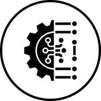 Machine Learning Vector Icon Style