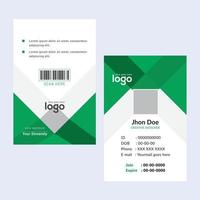 tarjetas de visita de plantillas creativas. tarjetas de visita verdes. Plantillas de tarjetas abstractas profesionales y elegantes perfectas para su empresa y cargo. plantillas de diseño vectorial. tarjetas de visita limpias. vector