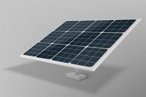 Realistic 3D photovoltaic module vector