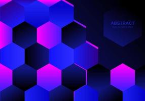 Abstract hexagonal background. Futuristic technology concept vector