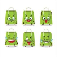 Cartoon character of halloween tote bag with smile expression vector