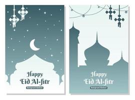 editable islamic sale poster template. with diamond ornaments, moon, stars and the silhouette of a mosque. Design for banner, social media, greeting card and web. Islamic holiday vector illustration