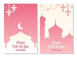 editable islamic sale poster template. with diamond ornaments, moon, stars and the silhouette of a mosque. Design for banner, social media, greeting card and web. Islamic holiday vector illustration