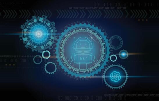 inteligente artificial inteligencia tecnología antecedentes vector