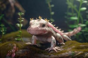 Cute axolotl. . photo