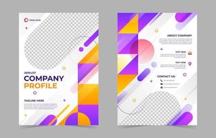 Gradient Creative Company Profile vector