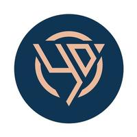 Creative simple Initial Monogram YD Logo Designs. vector
