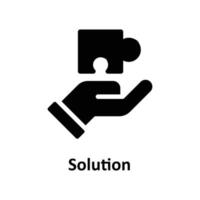 Solution Vector Solid Icons. Simple stock illustration stock